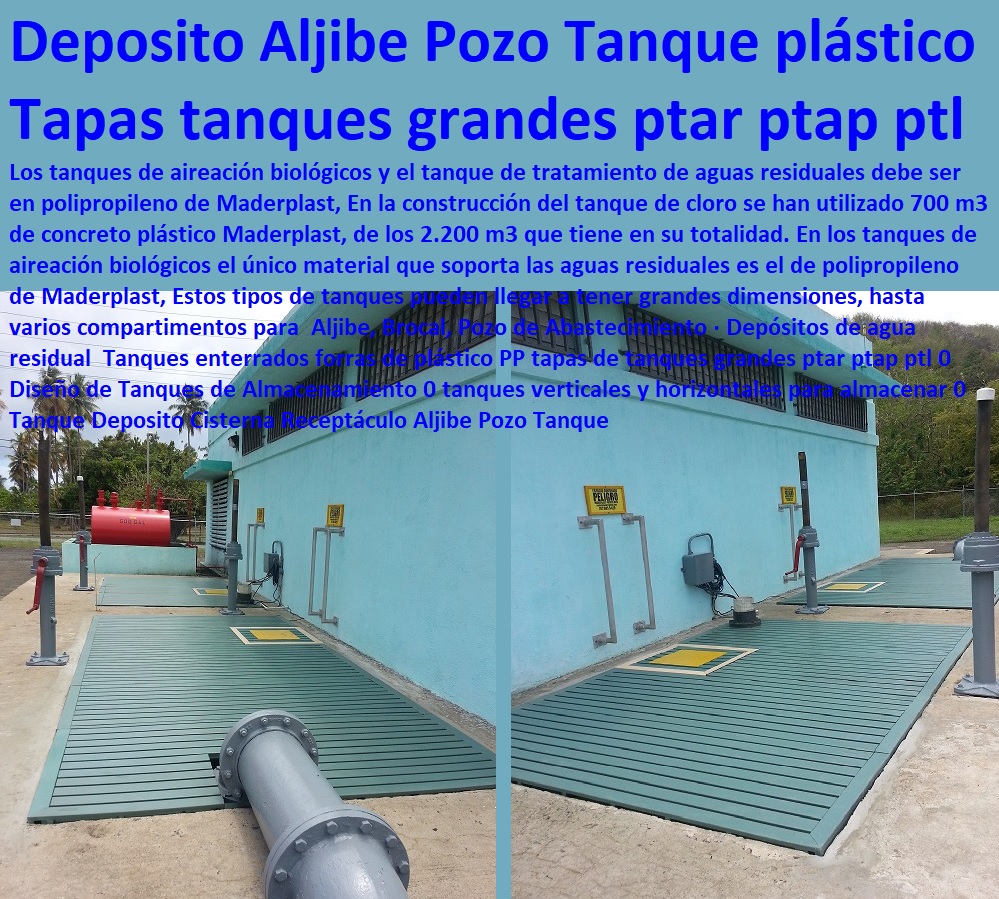 Tanques enterrados forras de plástico PP tapas de tanques grandes ptar ptap ptl 0 fabricación de tanques de almacenamiento 0 venta de tanques para plantas de tratamiento 0  Estibas Antiderrames, Depósitos, Contenedores, Cajones, Tanques, Cajas, Shelters, Refugios, Empaques, Nichos, Cajilla, Diques, Recipientes, Especializados en Tanques Suministro y Montaje Tanque 10 Tanques enterrados forras de plástico PP tapas de tanques grandes ptar ptap ptl 0 fabricación de tanques de almacenamiento 0 venta de tanques para plantas de tratamiento 0 Especializados en Tanques Suministro y Montaje Tanque 10